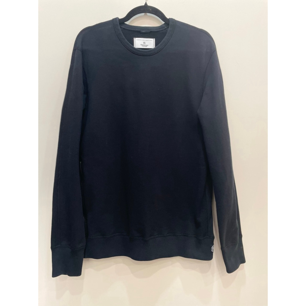 Reigning Champ Black Crewneck Sweatshirt M Mens Size Zip Heavyweight Terry